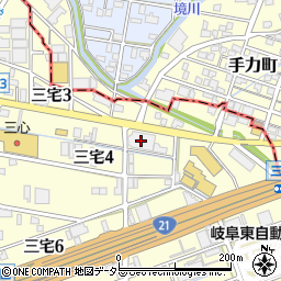 トヨタカローラネッツ岐阜本店周辺の地図