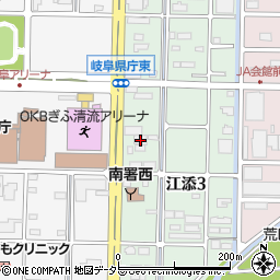 岐阜県韓国人会館周辺の地図