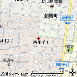 岐阜県岐阜市西川手1丁目46周辺の地図