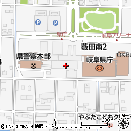 岐阜県庁都市建築部　水道企業課周辺の地図