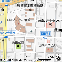 鍵開けの生活救急車　岐阜市エリア専用ダイヤル周辺の地図