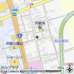 滋賀県長浜市川崎町160周辺の地図