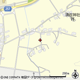 島根県安来市清井町周辺の地図