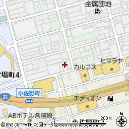 岐阜県各務原市金属団地106周辺の地図