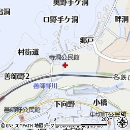 愛知県犬山市善師野郷戸3-1周辺の地図