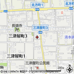 岐阜県大垣市三津屋町周辺の地図
