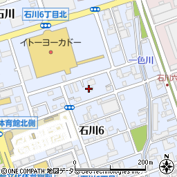 神奈川県藤沢市石川6丁目6周辺の地図