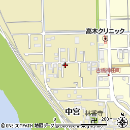 岐阜県瑞穂市中宮380-1周辺の地図