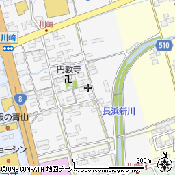 滋賀県長浜市川崎町168周辺の地図