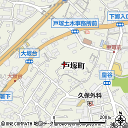 神奈川県横浜市戸塚区戸塚町3122-92周辺の地図