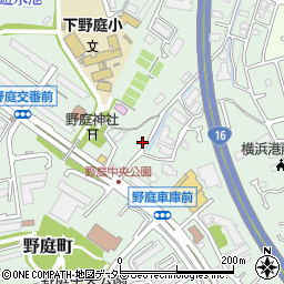 神奈川県横浜市港南区野庭町1264-8周辺の地図