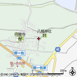 滋賀県米原市野一色283周辺の地図