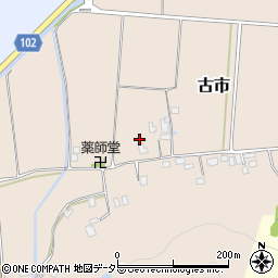 鳥取県米子市古市385周辺の地図