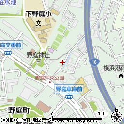 神奈川県横浜市港南区野庭町1264-9周辺の地図