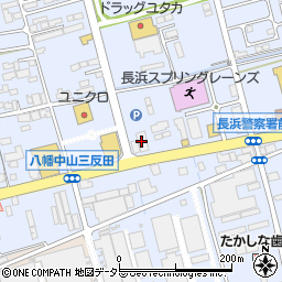 ステーキ宮長浜店周辺の地図