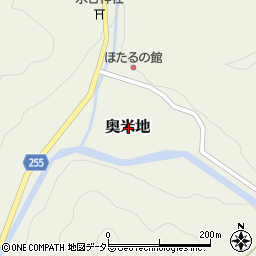 兵庫県養父市奥米地周辺の地図