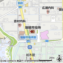 瑞穂市役所企画部　市民協働安全課周辺の地図