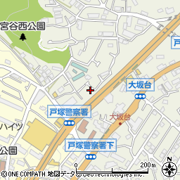 神奈川県横浜市戸塚区戸塚町3156-44周辺の地図