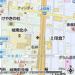 餃子の王将岐南店周辺の地図