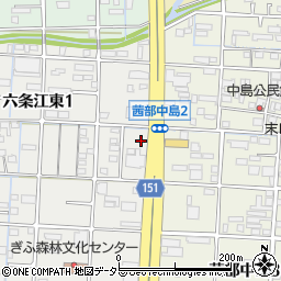 ユニクロ岐阜加納店周辺の地図