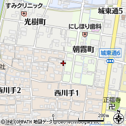 岐阜県岐阜市西川手1丁目13周辺の地図