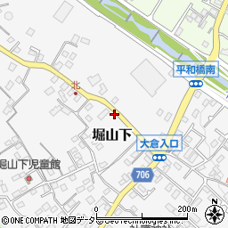 神奈川県秦野市堀山下722周辺の地図