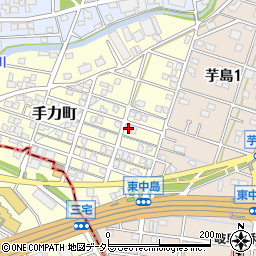 中日新聞　有限会社手力販売店森崎新聞舗周辺の地図