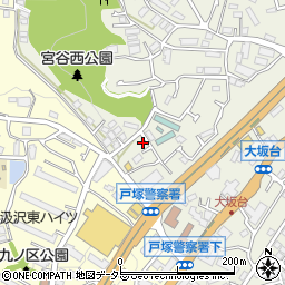 神奈川県横浜市戸塚区戸塚町3163-44周辺の地図