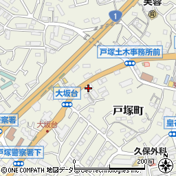 神奈川県横浜市戸塚区戸塚町3032周辺の地図