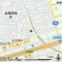 岐阜県各務原市金属団地128周辺の地図