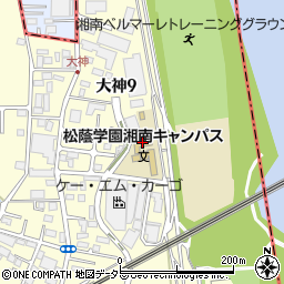松蔭学園中高クラブハウス周辺の地図