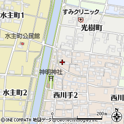 岐阜県岐阜市西川手2丁目9周辺の地図