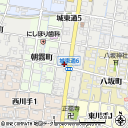 大垣共立銀行城東支店 ＡＴＭ周辺の地図