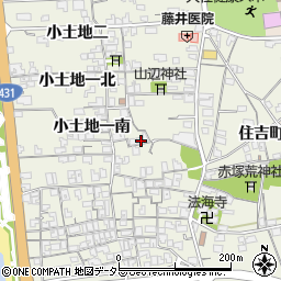 島根県出雲市大社町杵築西小土地一南1973周辺の地図