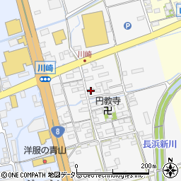 滋賀県長浜市川崎町210周辺の地図