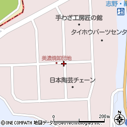 岐阜県土岐市泉北山町周辺の地図