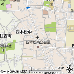 島根県出雲市大社町杵築南四本松南1463周辺の地図