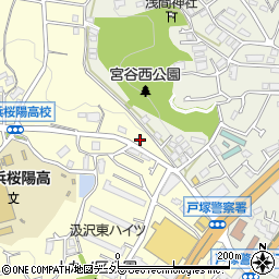 神奈川県横浜市戸塚区汲沢町1232-1周辺の地図