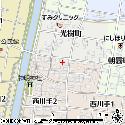 岐阜県岐阜市西川手2丁目22周辺の地図