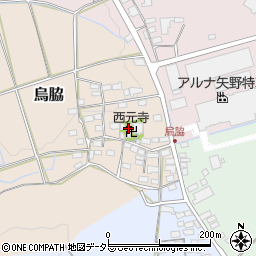 滋賀県米原市烏脇周辺の地図