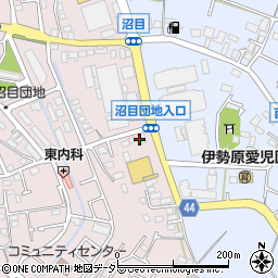 ワールドプラスジム　伊勢原店周辺の地図