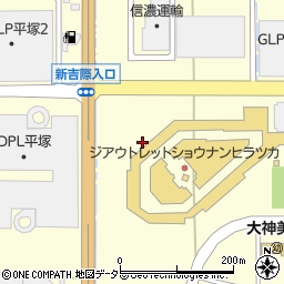 ＦＩＬＡ　ジアウトレット湘南平塚店周辺の地図