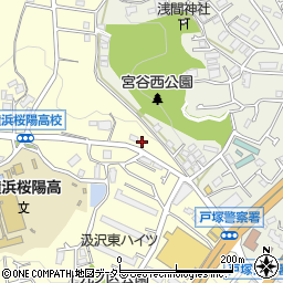 神奈川県横浜市戸塚区汲沢町1232-3周辺の地図