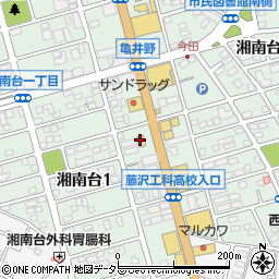 ローソン藤沢亀井野店周辺の地図