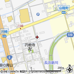 滋賀県長浜市川崎町62-1周辺の地図