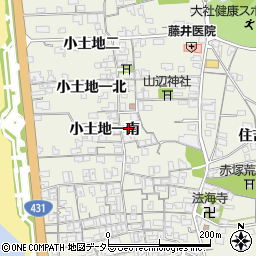 島根県出雲市大社町杵築西小土地一南1972-1周辺の地図