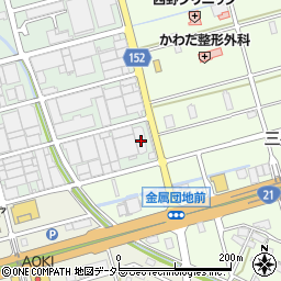 岐阜県各務原市金属団地218周辺の地図