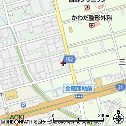 岐阜県各務原市金属団地218周辺の地図