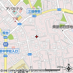 神奈川県伊勢原市桜台周辺の地図