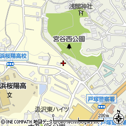 神奈川県横浜市戸塚区汲沢町1232-5周辺の地図